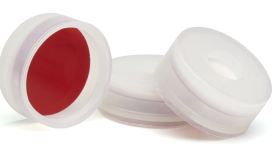 Крышка винтовая с септой screw cap blu 9mm  PTFE/sil 1000/cs, 8010-0186 Agilent