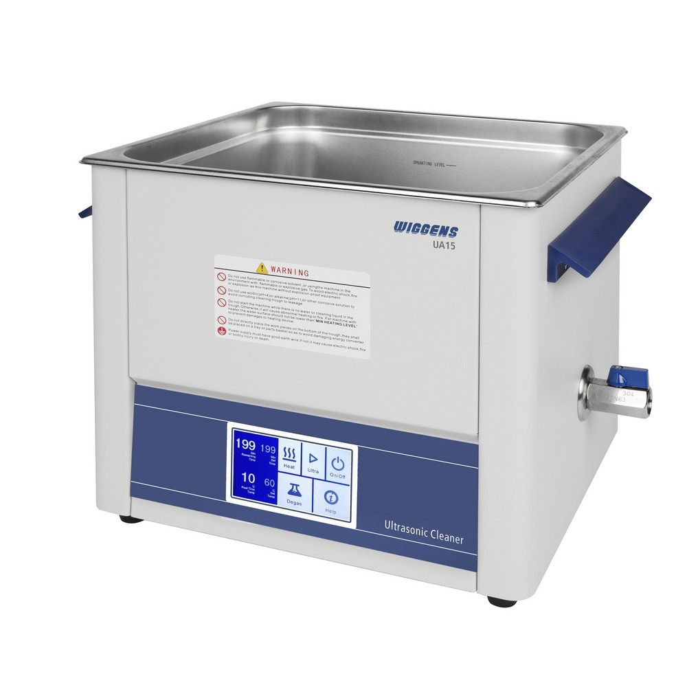 Ванна ультразвуковая UA15,объем 15л,  раб. темп.20-80°C; частота ультразвука 37 кГц, W3080415