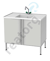 Мойка лабораторная химическая Simple pro ЛК-900 СМС-ПВ