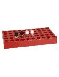 Стойка для виал 2 мл, полипропиленовая, 50 ячеек, красная, 1/pk, C0001820 ALWSCI
