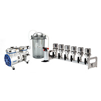 Cистема тестирования с 6-местным манифольдом из нерж. стали, WIGGENS BioVac630B, 167601