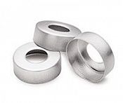 Крышки обжим. для виал без септы 20mm silver alum crimp cap,100pk, 9301-0721 Agilent
