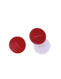 Септы, 13-425 красный PTFE/белый силикон, толщина 1 мм, предв прорезанная, 100/pk, C0000408 ALWSCI