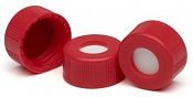 Крышки винтовые с септой  Screw caps, red,  100/PK, 5182-0722 Agilent