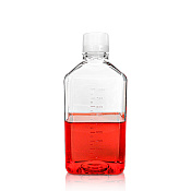 Бутылки PETG, 1000 мл, квадратная, с уплотнением в винтовой крышке, стерил, 24/уп, PK00535 Pekybio