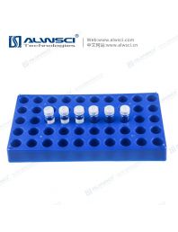 Стойка для виал 2 мл, полипропиленовая, 50 ячеек, синяя, 1/pk, C0000094 ALWSCI