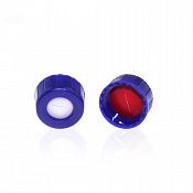 Крышки, 9-425, винт, открыт верх, красн ПТФЭ/белый сил,1 мм, предв прорез, 100/pk, C0000148 ALWSCI